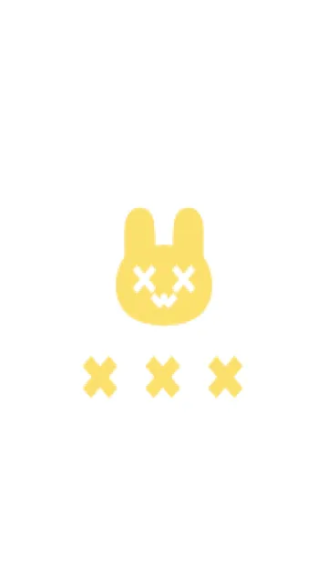 [LINE着せ替え] 地雷うさぎ(yellow03)の画像1