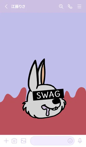 [LINE着せ替え] スワッグ ラビット 38の画像2