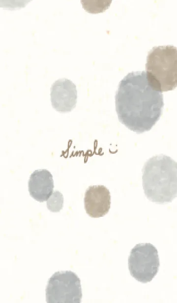 [LINE着せ替え] 水彩 丸 大人4の画像1