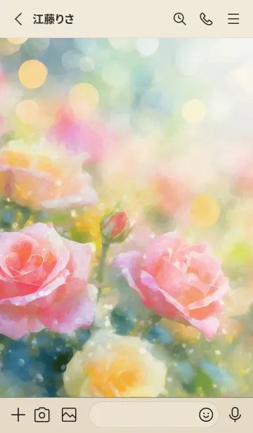 [LINE着せ替え] 薔薇(バラ)の花の着せかえ(R1425)の画像2