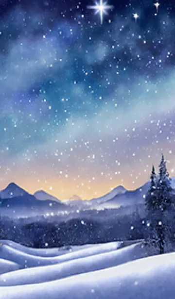 [LINE着せ替え] 優美な冬の風景の着せかえ(Winter-1384)の画像1