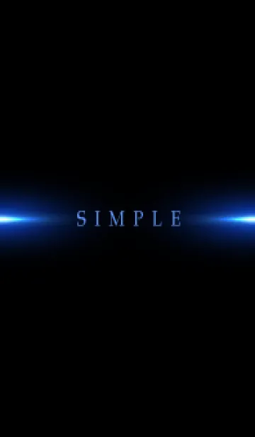 [LINE着せ替え] SIMPLE BLUE LIGHT -BLACK- 20の画像1