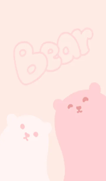 [LINE着せ替え] Mochi bear-pink(pi02)の画像1