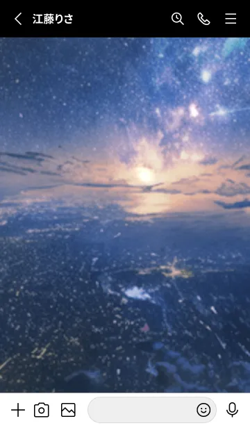 [LINE着せ替え] 銀河の冬空 #MX315。の画像2