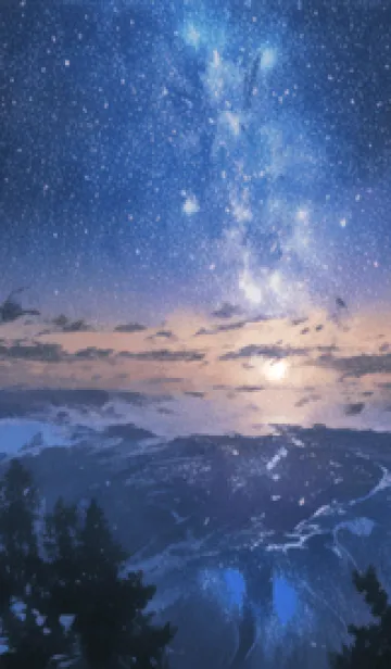 [LINE着せ替え] 銀河の冬空 #MX313。の画像1