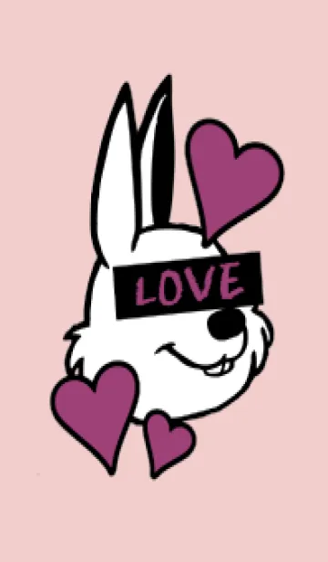 [LINE着せ替え] ラブ ラビット 105の画像1