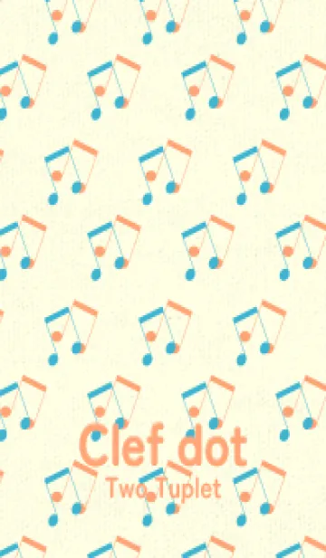 [LINE着せ替え] 2連符柄  アクアの画像1