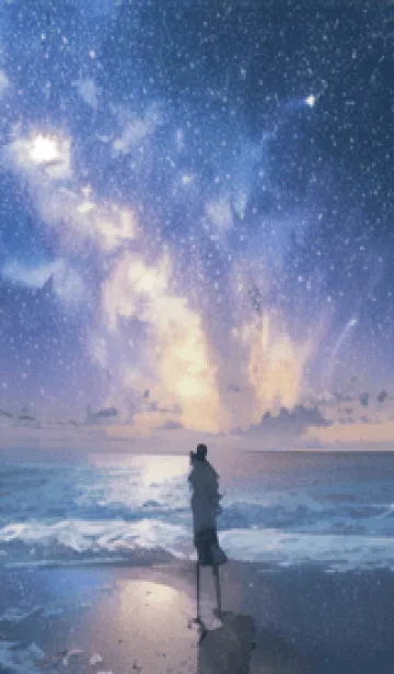 [LINE着せ替え] 銀河の冬空 #MX38。の画像1