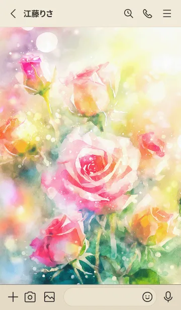 [LINE着せ替え] 薔薇(バラ)の花の着せかえ(R1432)の画像2