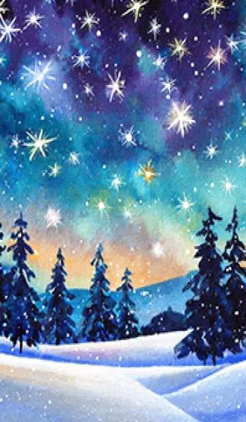 [LINE着せ替え] 優美な冬の風景の着せかえ(Winter-1393)の画像1