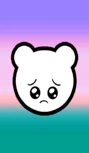 [LINE着せ替え] ぴえん くま 125の画像1