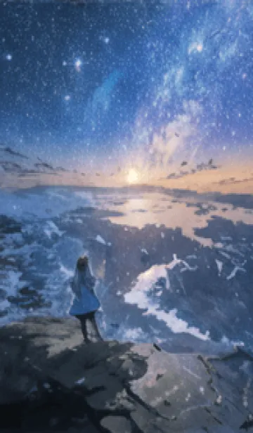 [LINE着せ替え] 銀河の冬空 #MY19。の画像1