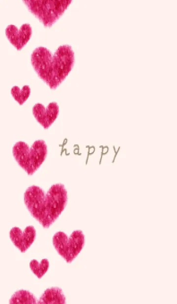 [LINE着せ替え] ハート 縦に18の画像1