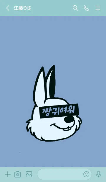 [LINE着せ替え] KOREA RABBIT THEME 115の画像2