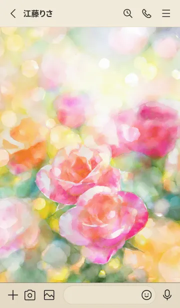 [LINE着せ替え] 薔薇(バラ)の花の着せかえ(R1437)の画像2