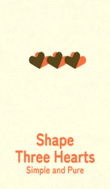 [LINE着せ替え] 3つのハート型の着せかえ ガンメタルの画像1