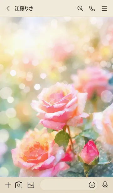 [LINE着せ替え] 薔薇(バラ)の花の着せかえ(R1438)の画像2