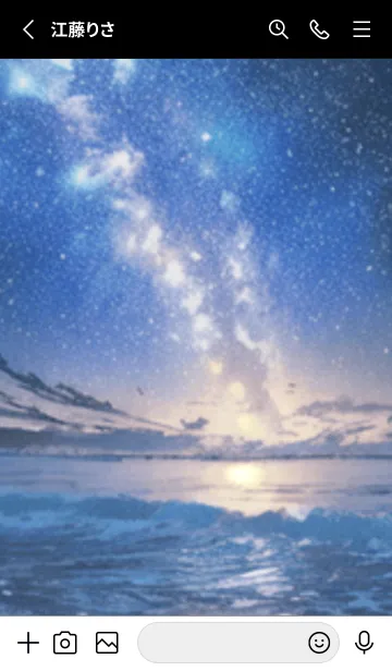 [LINE着せ替え] 銀河の冬空 #MY15。の画像2