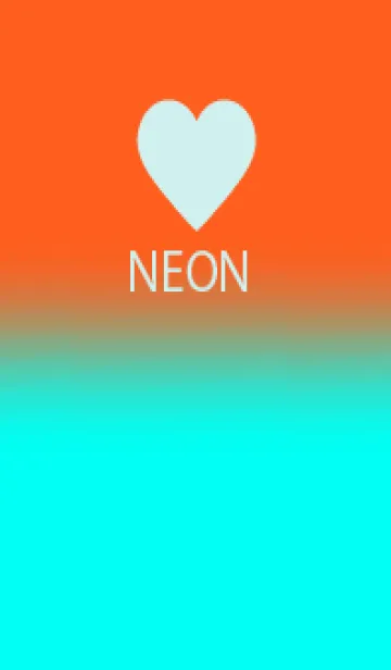 [LINE着せ替え] Neon Orange & Neon Blue V6 (JP)の画像1