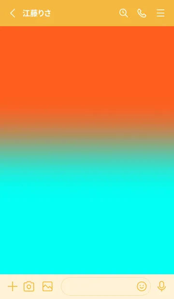 [LINE着せ替え] Neon Orange & Neon Blue V6 (JP)の画像2