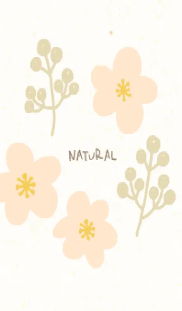 [LINE着せ替え] 花と木の実 かわいい14の画像1