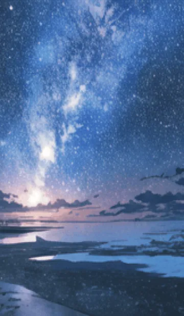 [LINE着せ替え] 銀河の冬空 #MX013。の画像1