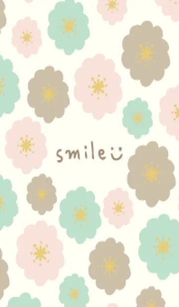 [LINE着せ替え] 北欧風 カラフル花々3の画像1