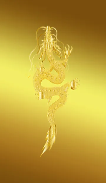 [LINE着せ替え] シンプルな黄金龍01_1の画像1