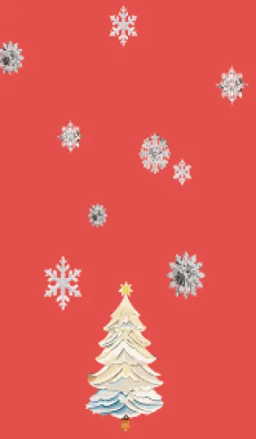 [LINE着せ替え] red 白いクリスマスの画像1