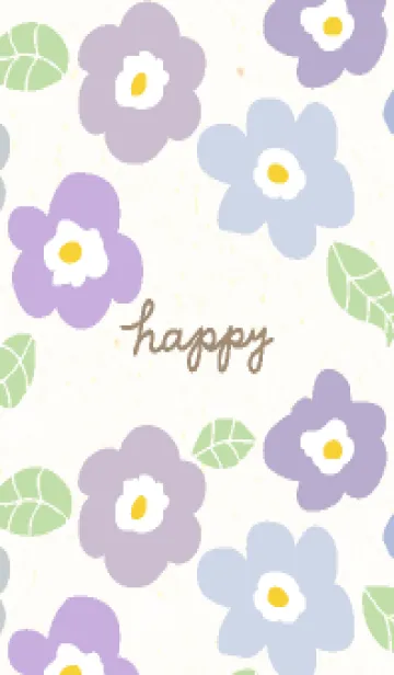 [LINE着せ替え] かわいい花と葉っぱ12の画像1