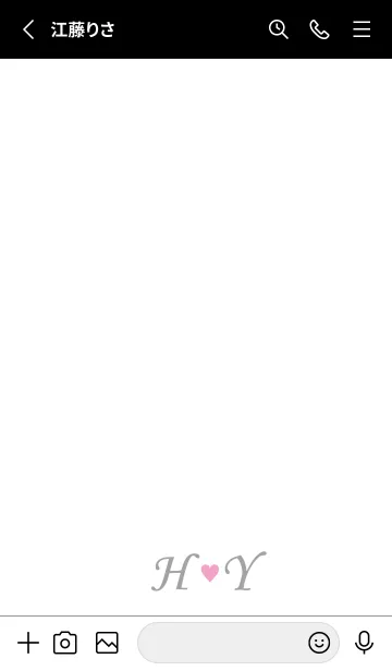 [LINE着せ替え] LOVE INITIAL-H&Y イニシャル 7の画像2