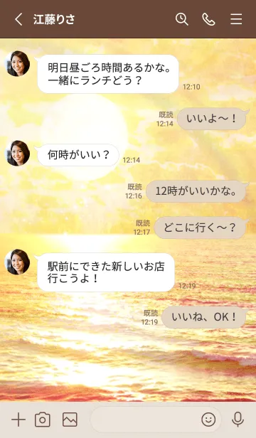 [LINE着せ替え] 2024運気最強太陽の浄化エネルギーとイルカの画像3