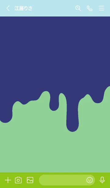 [LINE着せ替え] ドリップ スマイル .54の画像2