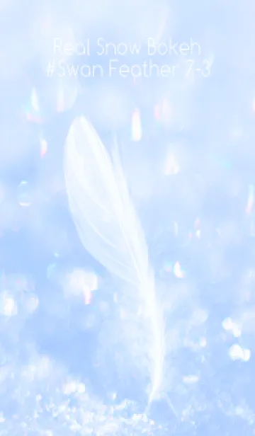 [LINE着せ替え] Real Snow Bokeh #Swan Feather 7-3の画像1