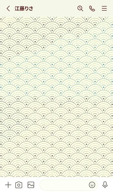 [LINE着せ替え] 和音 青海波&fermata  鉛色の画像2