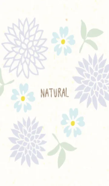 [LINE着せ替え] 2種の花と葉16の画像1