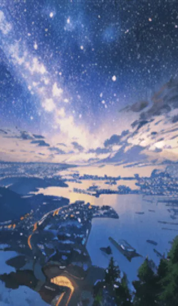 [LINE着せ替え] 銀河の冬空 #MY113。の画像1