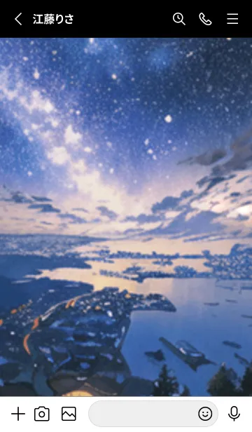 [LINE着せ替え] 銀河の冬空 #MY113。の画像2