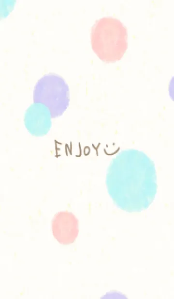 [LINE着せ替え] 水彩 丸 かわいい11の画像1