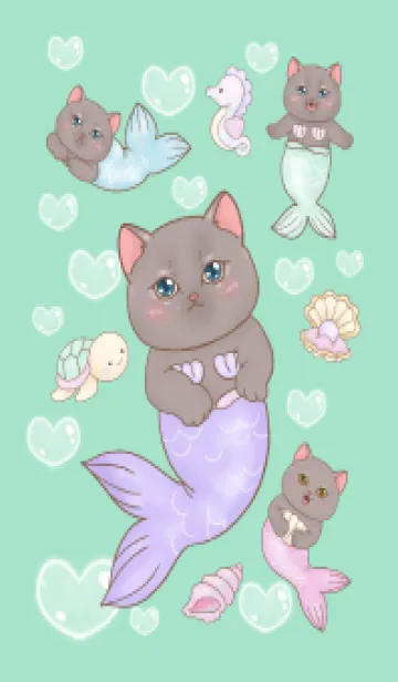 Cat mermaid Mercat 23の着せ替えメイン画像