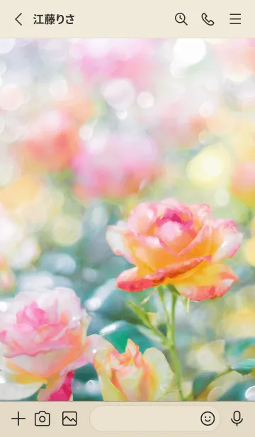 [LINE着せ替え] 薔薇(バラ)の花の着せかえ(R1474)の画像2