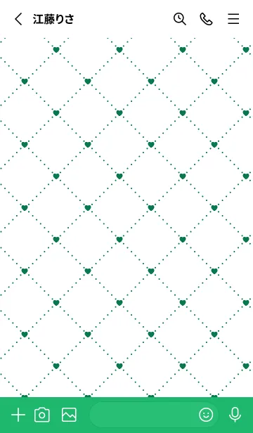 [LINE着せ替え] ハート レース .60の画像2