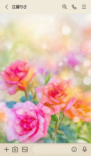 [LINE着せ替え] 薔薇(バラ)の花の着せかえ(R1475)の画像2