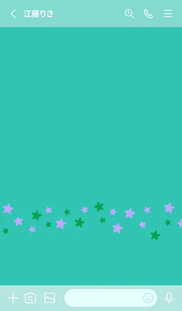 [LINE着せ替え] シンプル カラー スター 174の画像2