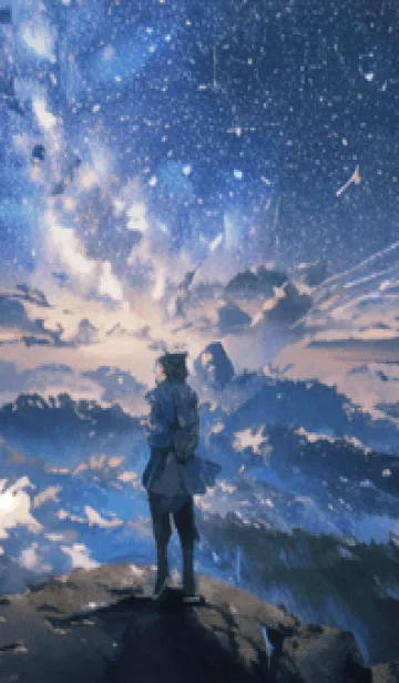 [LINE着せ替え] 銀河の冬空 #MZ47。の画像1