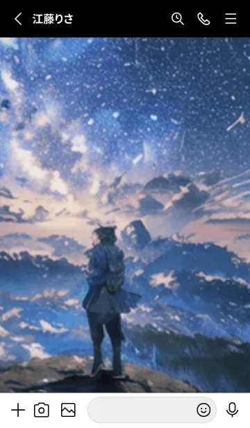 [LINE着せ替え] 銀河の冬空 #MZ47。の画像2