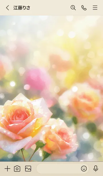 [LINE着せ替え] 薔薇(バラ)の花の着せかえ(R1490)の画像2