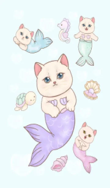 Cat mermaid Mercat 10の着せ替えメイン画像