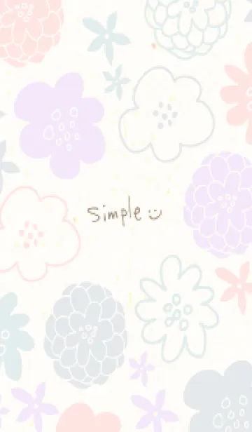 [LINE着せ替え] 4色の素敵な花23の画像1