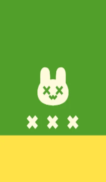 [LINE着せ替え] 地雷うさぎ(yellow19)の画像1